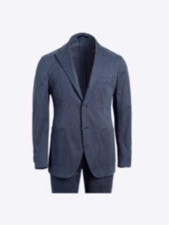 Shop Waverly Navy Stretch Cotton Suit