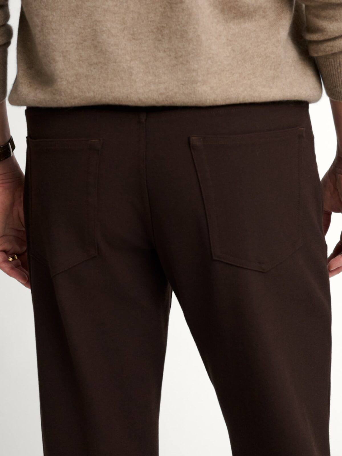 Italian Chocolate Flannel Performance 5-Pocket - Custom Fit Pants