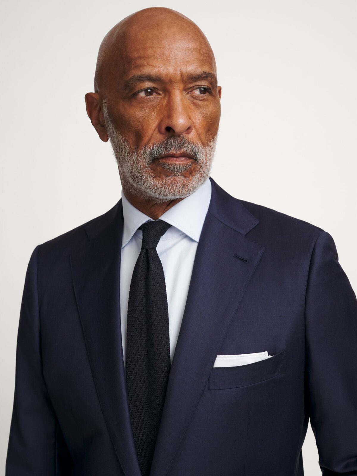 Loro Piana Fabric Navy S170s Wool and Silk Mercer Suit - Custom