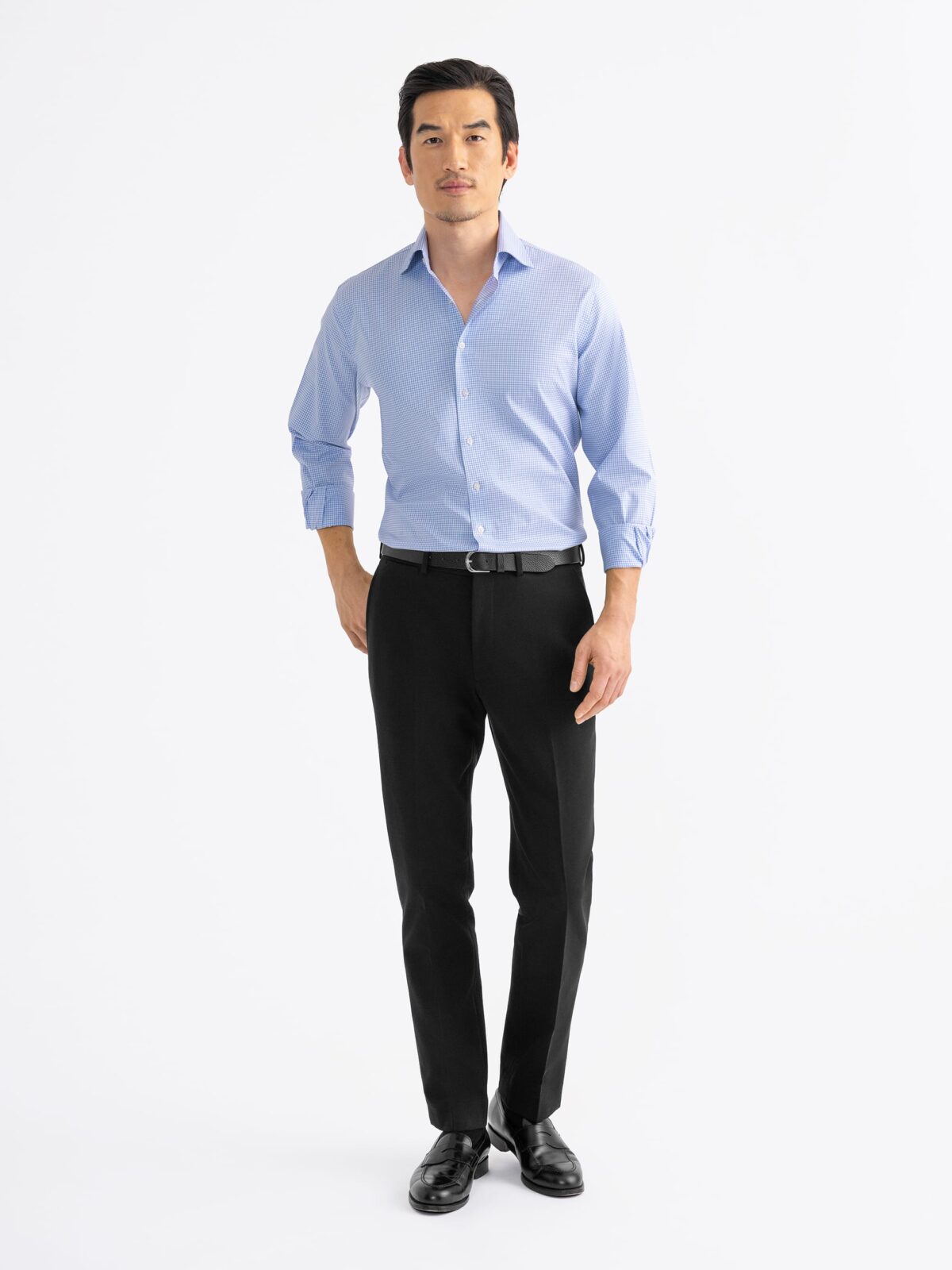 Japanese Black Performance Knit Dress Pant