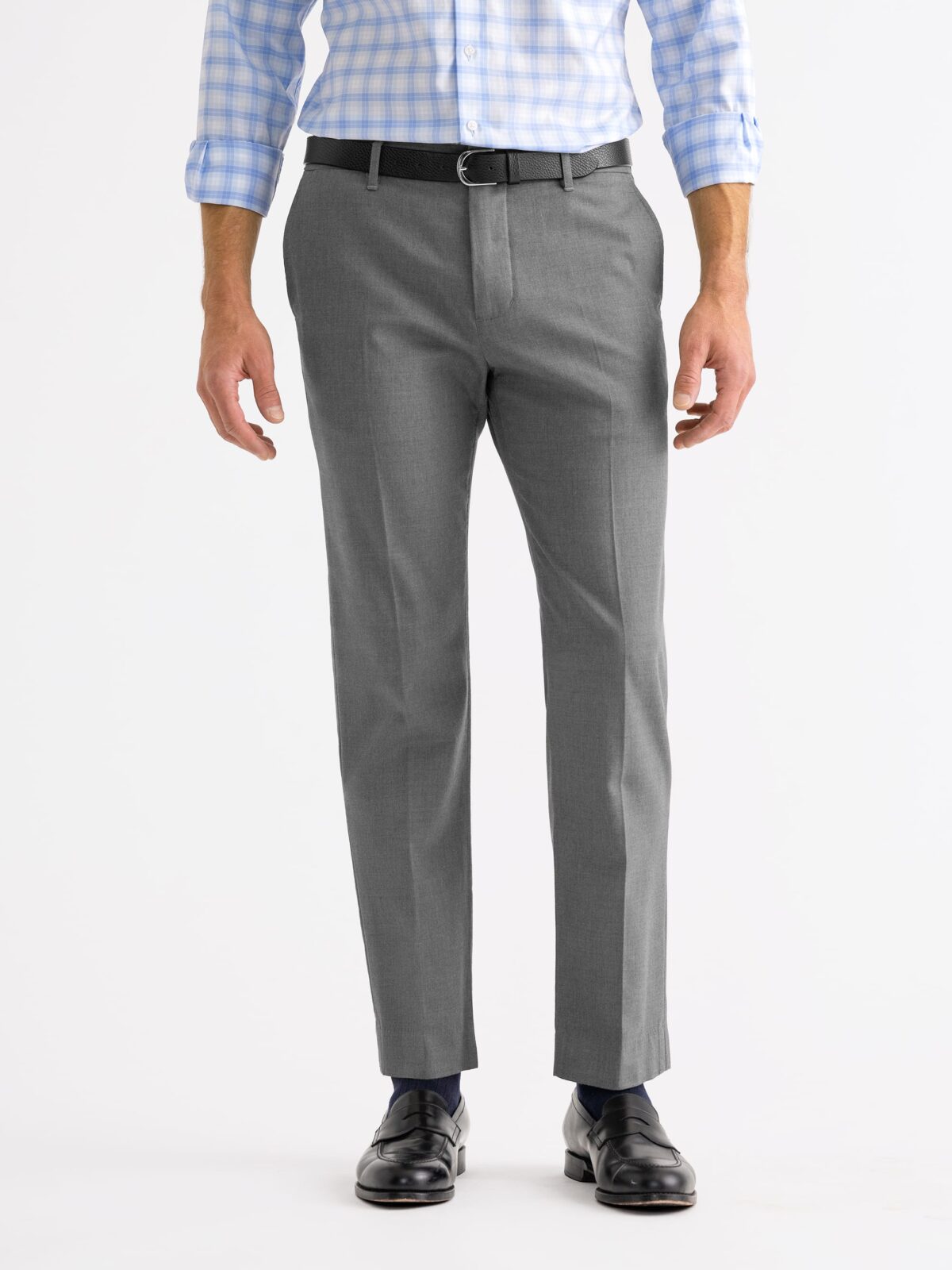 YU by Pantaloons Grey Cotton Slim Fit Trousers