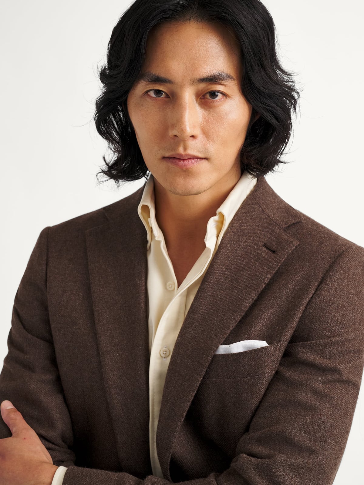 di Pray Brown Cashmere Flannel Jacket - Custom Fit Tailored Clothing