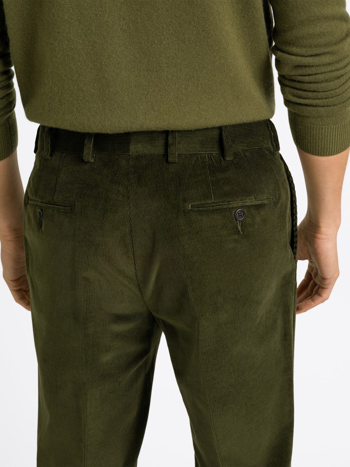 green emerald velvet dress Mens Olive Green Leather Pants main image 0