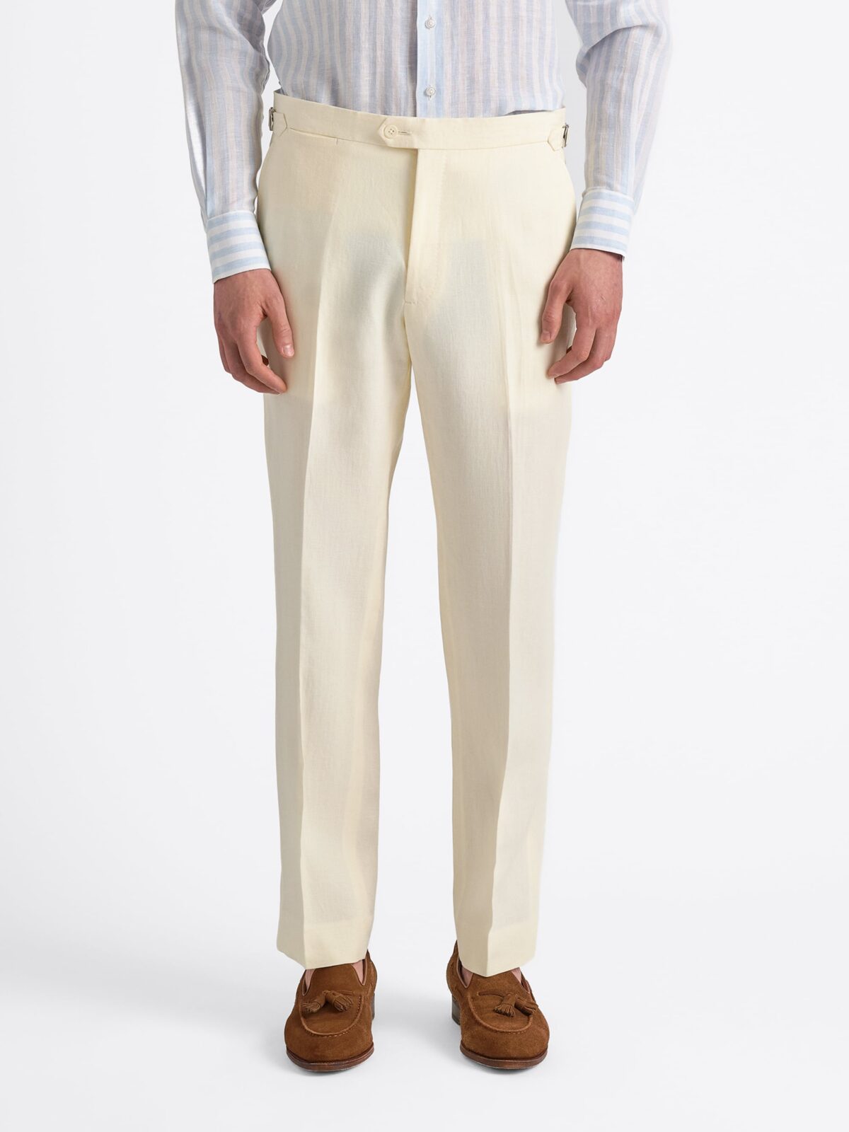 white christmas dresses Performance Linen Pants // Blue – Twillory main image 0