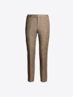Shop Mocha Wool and Linen Stretch Dress Pant