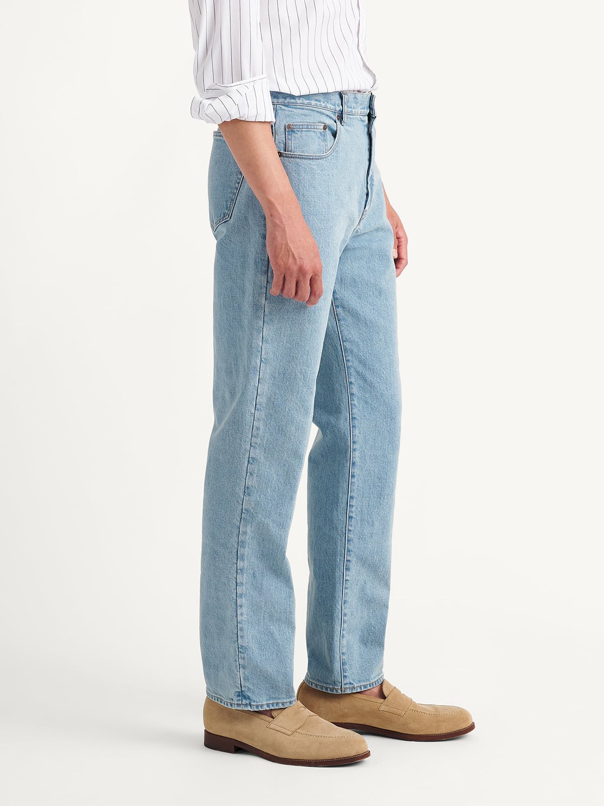 Japanese Light Wash Indigo 14oz Stretch Jeans - Custom Fit Pants