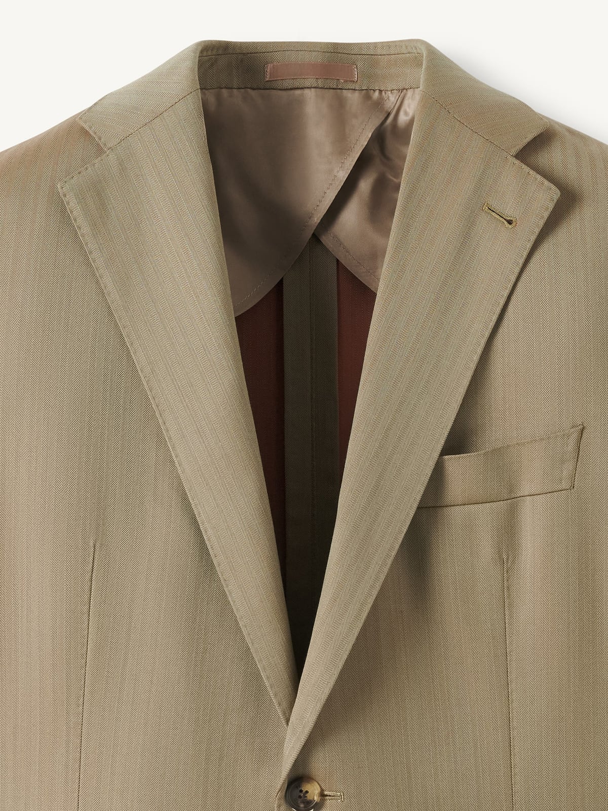 Drago S130s Solaro Wool Bedford Suit Jacket - Custom Fit Tailored