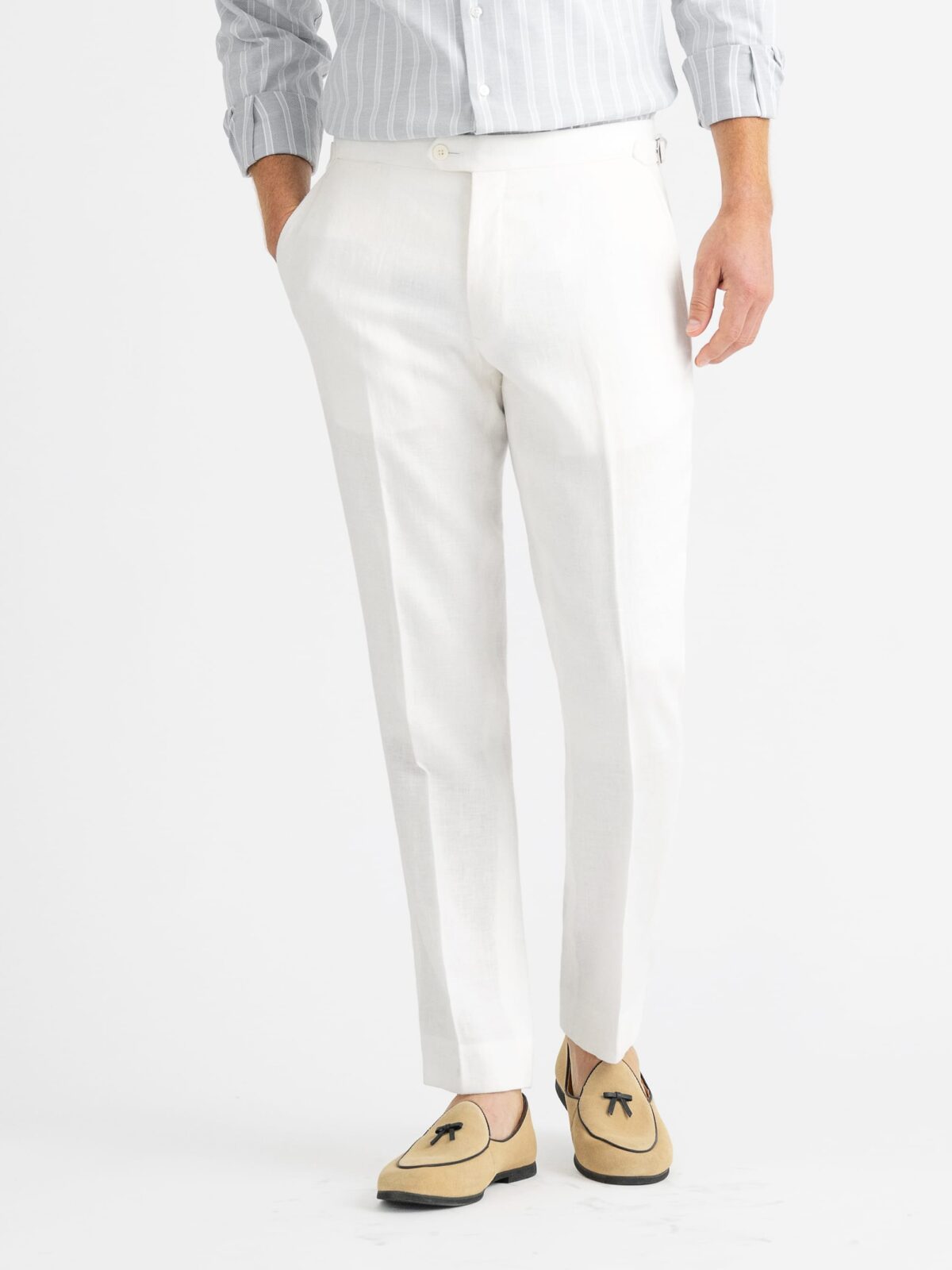 white linen dress pants Heavyweight men's MORCOTE in colored cotton shirt with rolled Men's Linen Pants TRUCKEE in