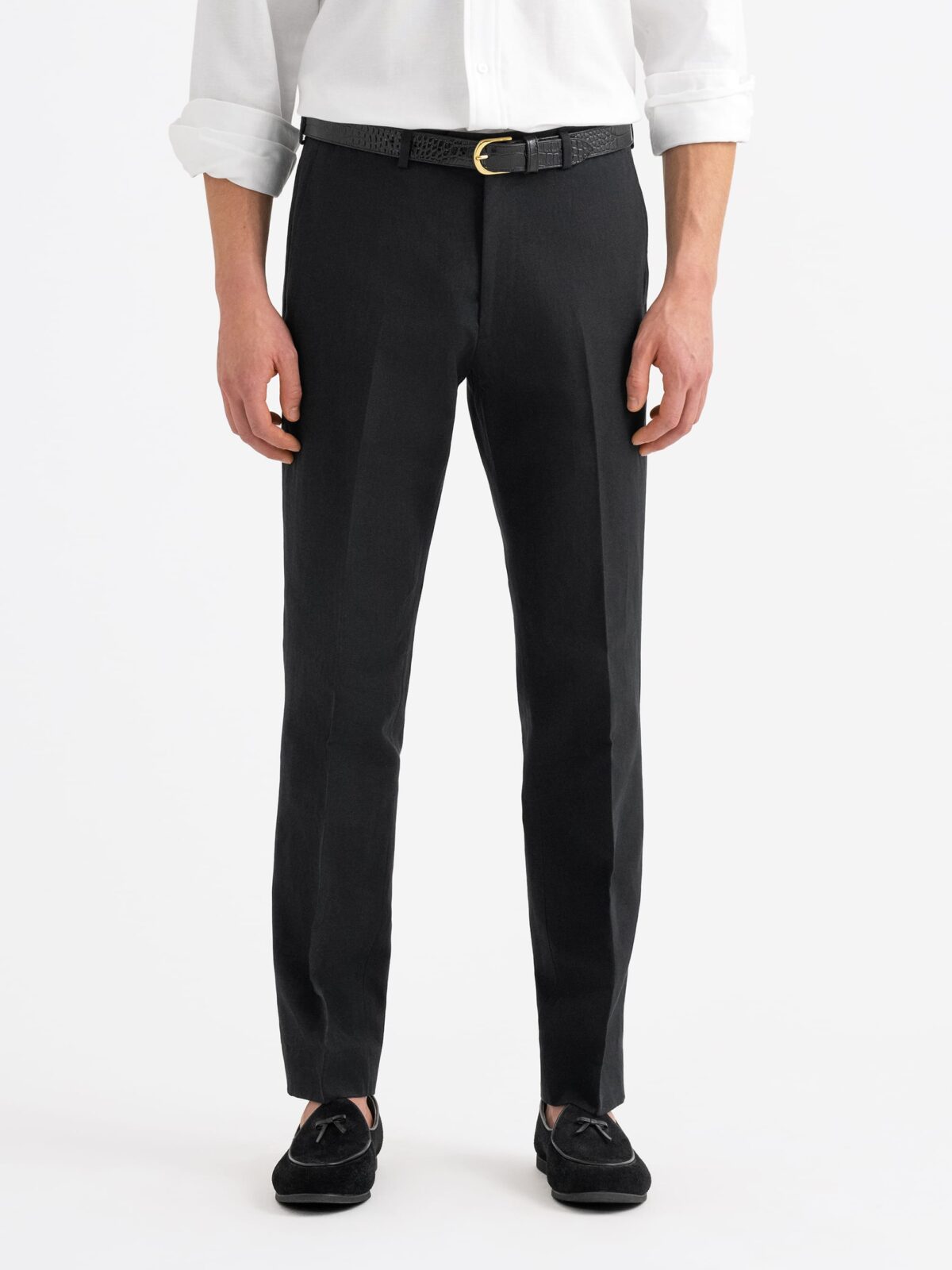 J Hilburn Wool Vitale Barberis Flat Front Trousers Custom Dress Pants Mens  35x29 | eBay