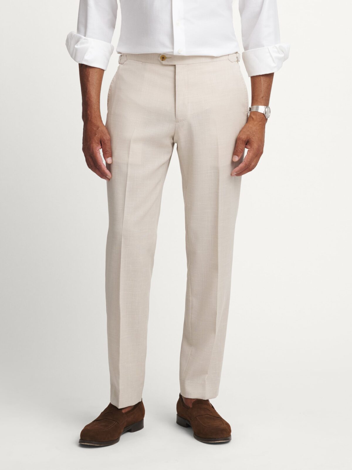 winter white wool dress pants ZEGNA