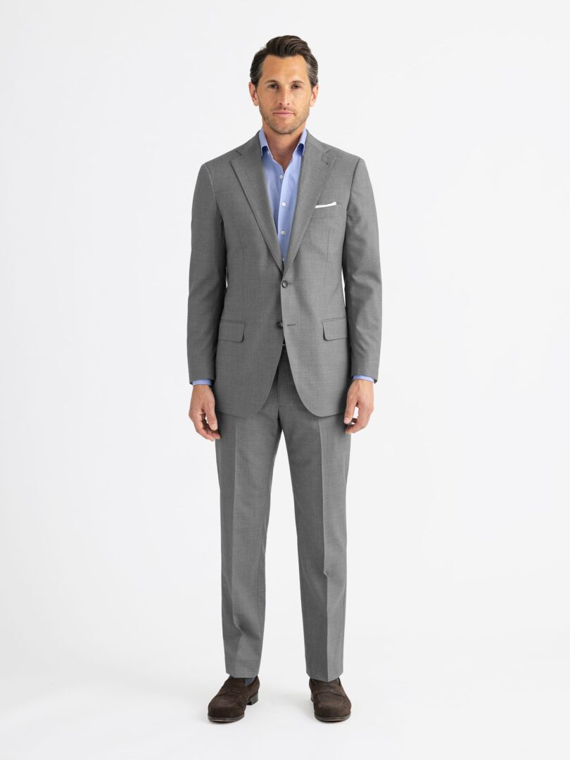 Drago S130s Grey Tropical Wool Allen Suit Thumb Detail