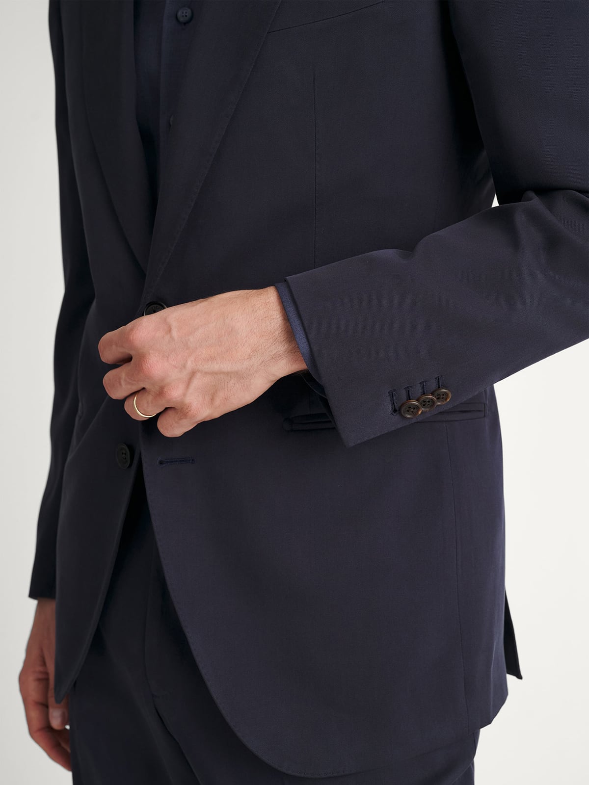 Ermenegildo Zegna Navy Silk Suit - Custom Fit Tailored Clothing