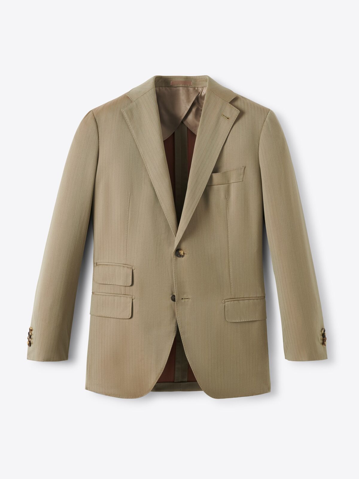 Drago S130s Solaro Wool Bedford Suit Jacket - Custom Fit Tailored