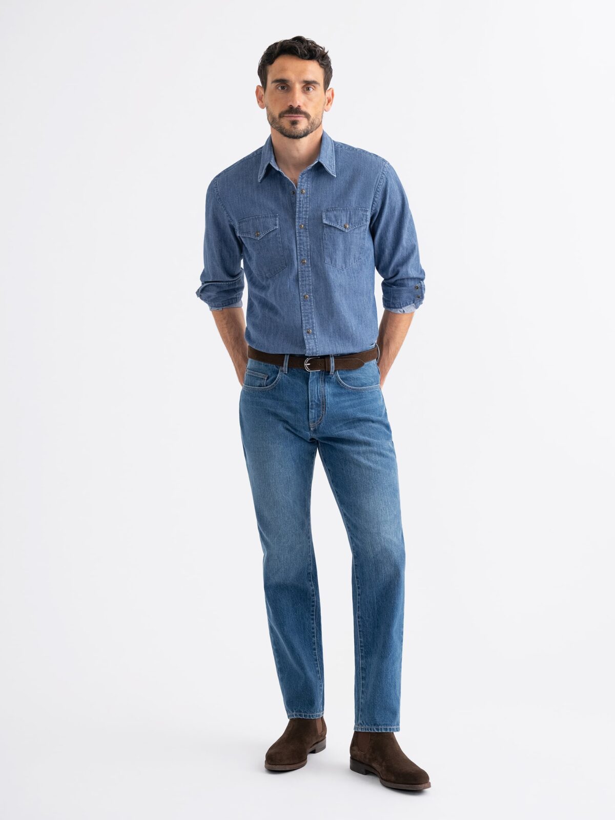 Japanese Mid Wash Non-Stretch Jeans