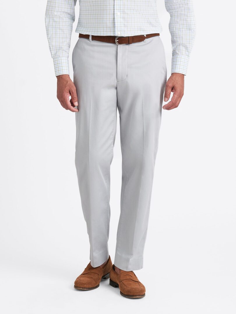 Versa Light Grey Washable Cotton Stretch Pant Thumb Detail