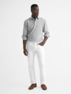 Still By Hand Selvedge Denim Wide Pants - Ecru | Garmentory