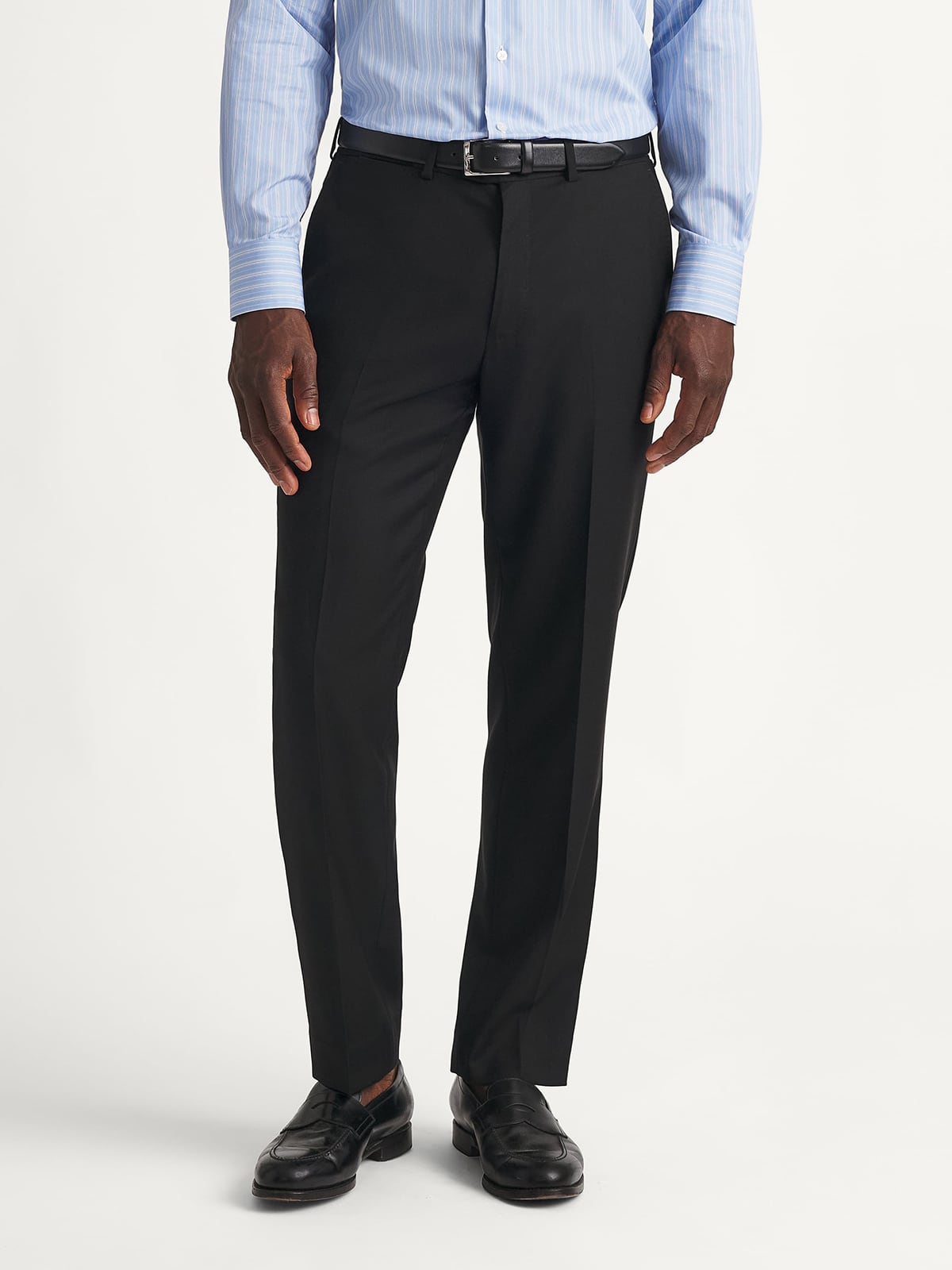 black stretch dress pants Athletic Fit Stretch Suit Pants - Black 34W