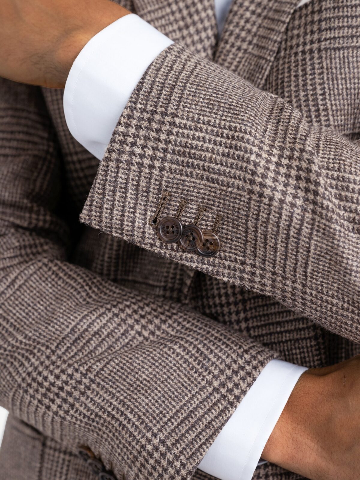 Chestnut Glen Plaid Italian Flannel Bedford Jacket - Custom Fit