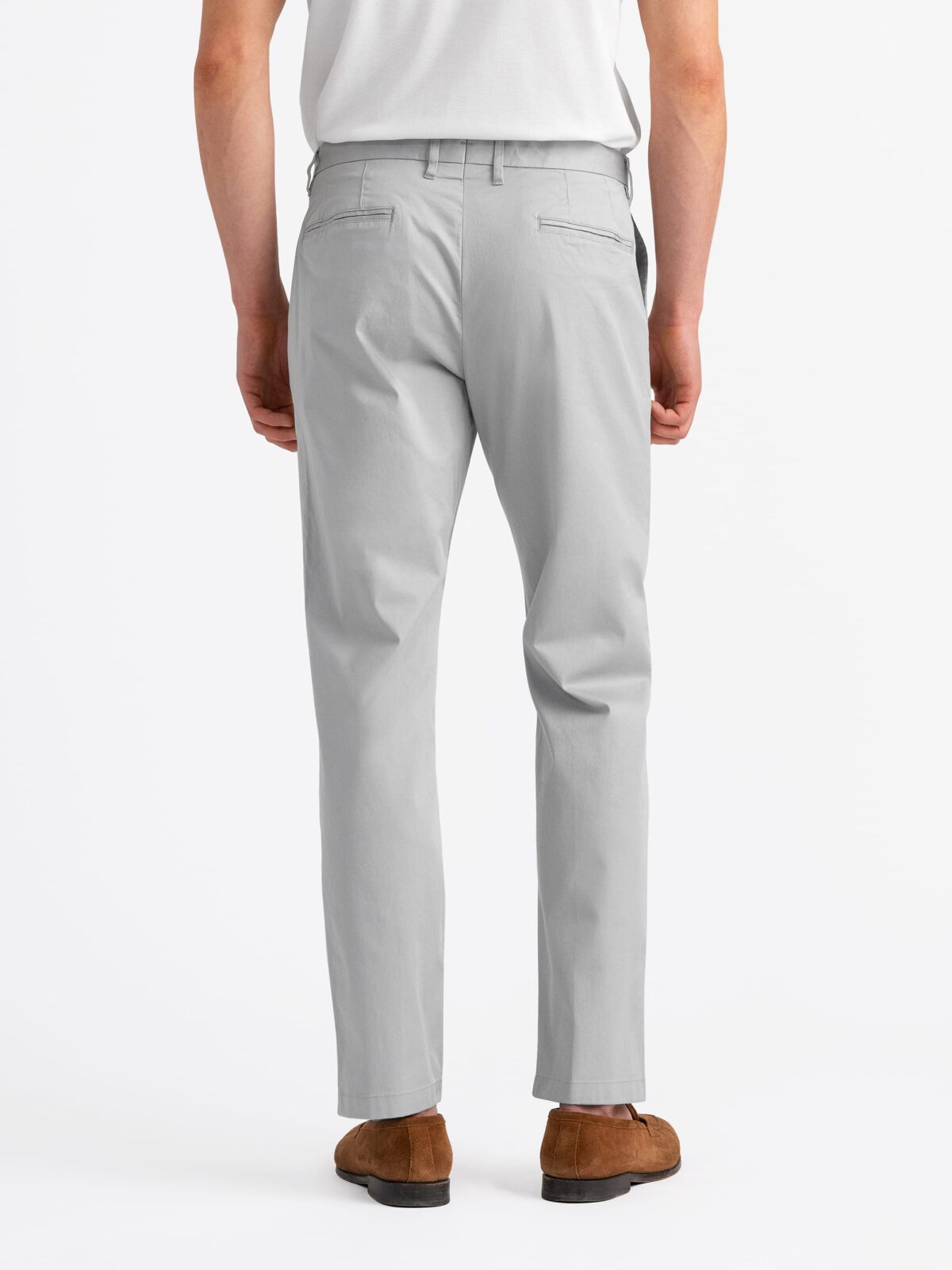 Di Sondrio Grey Lightweight Stretch Chino - Custom Fit Pants