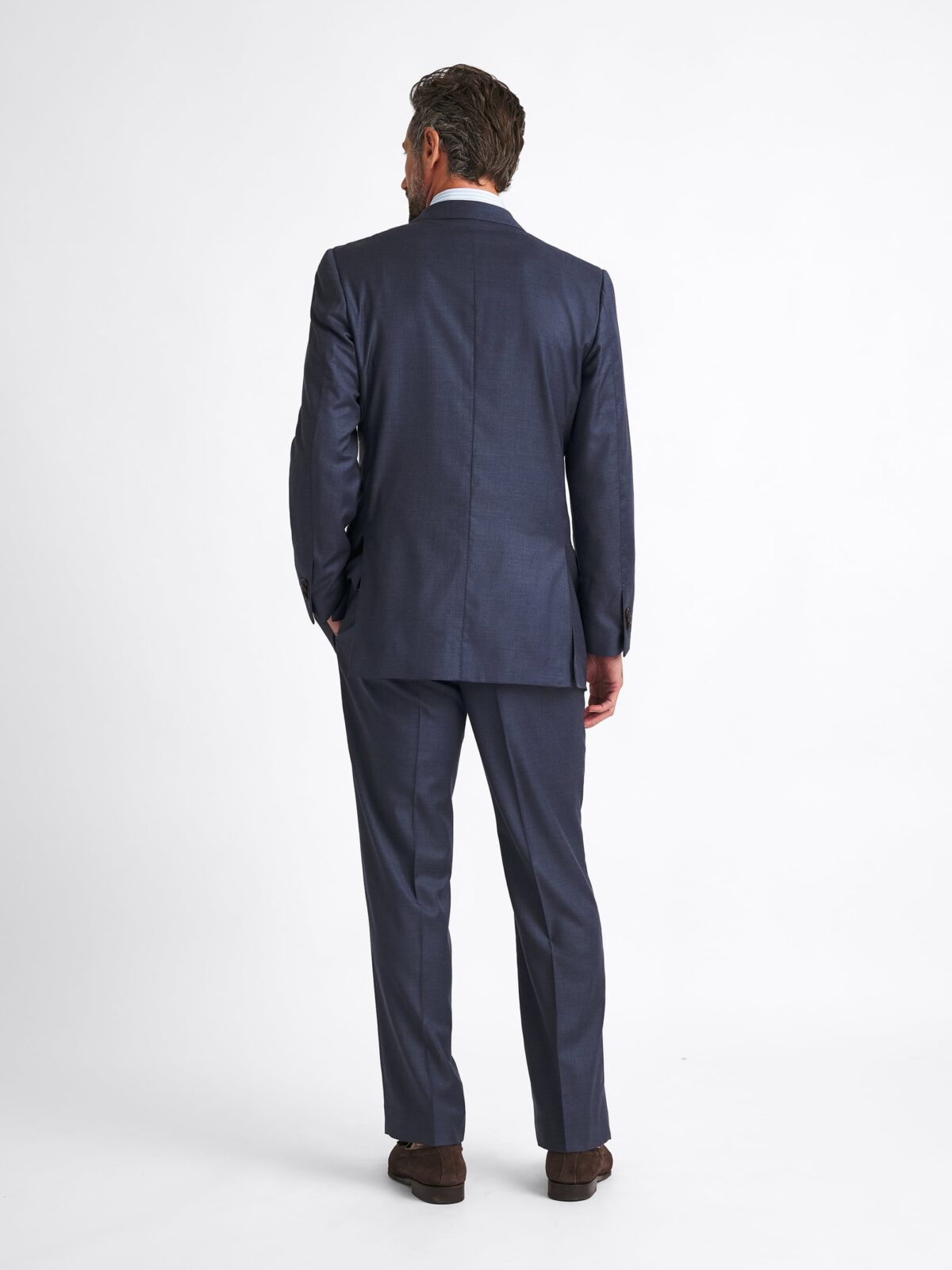 Loro Piana Fabric Slate S150s Allen Suit - Custom Fit Tailored