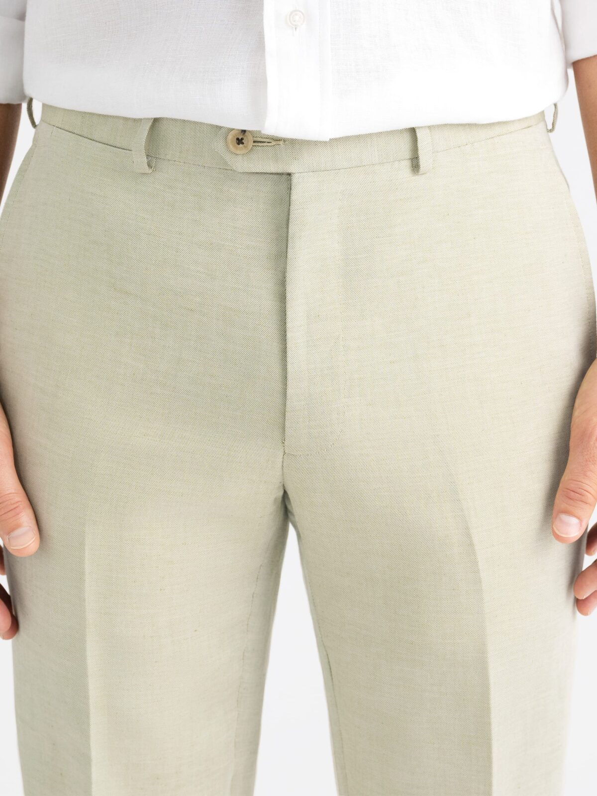 MAMA Before & After Linen-blend Shorts - Pistachio green - Ladies