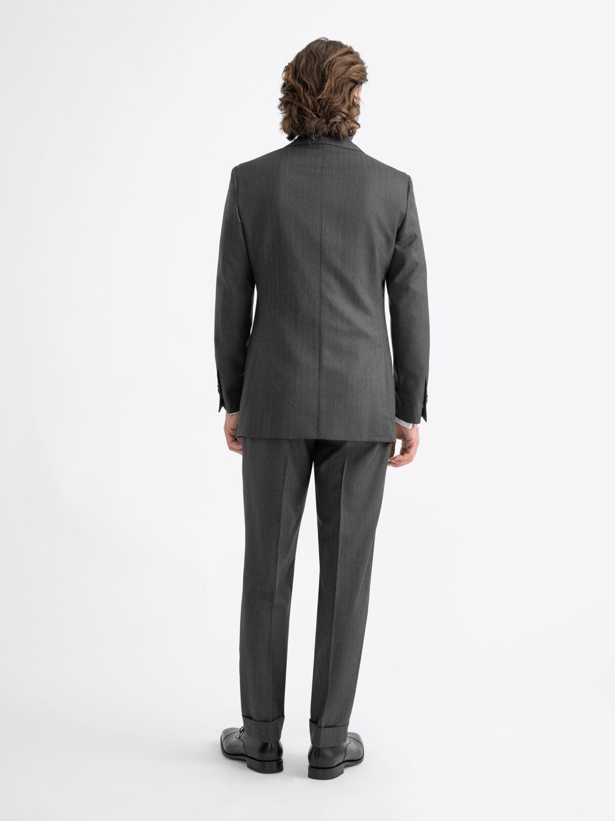 VBC Charcoal 21 Micron Wool Herringbone Reade Suit