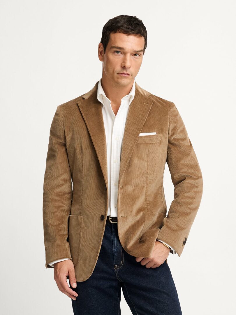 Khaki Stretch Corduroy Waverly Jacket Thumb Detail