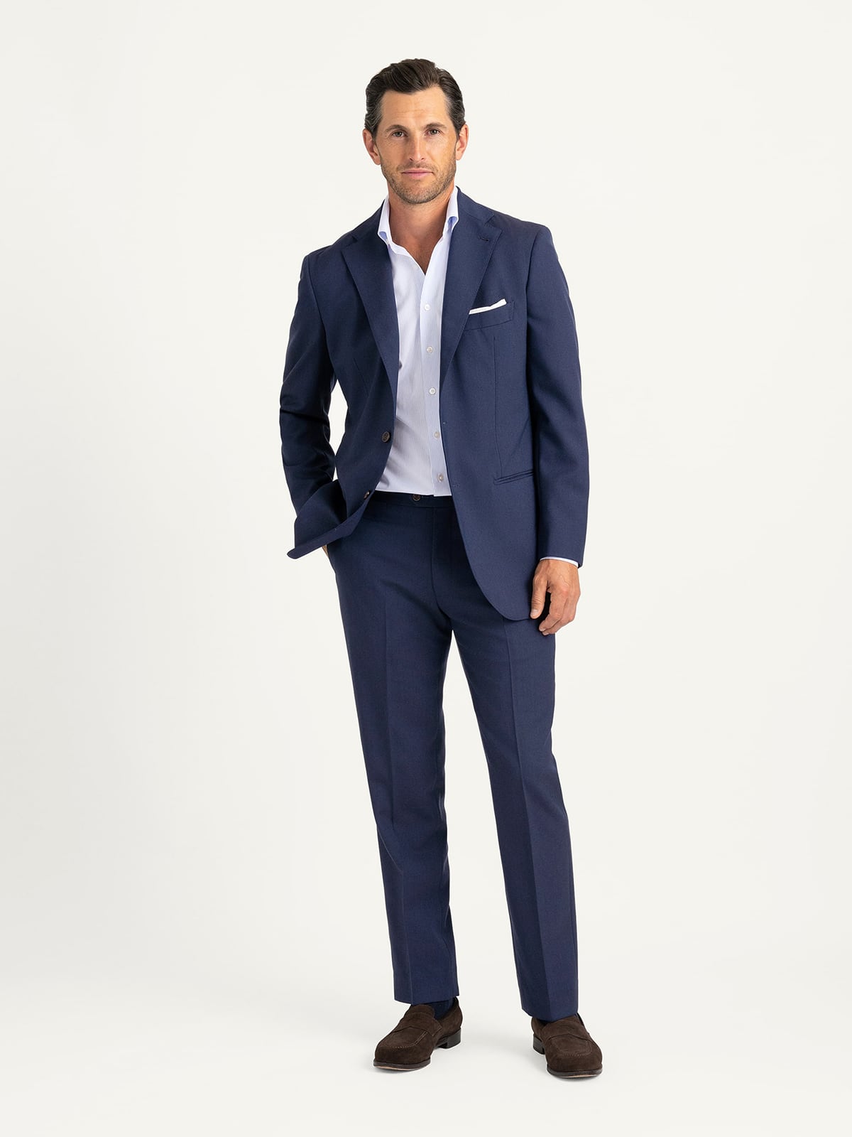 Navy Traveler Suit - Custom Fit Tailored Clothing