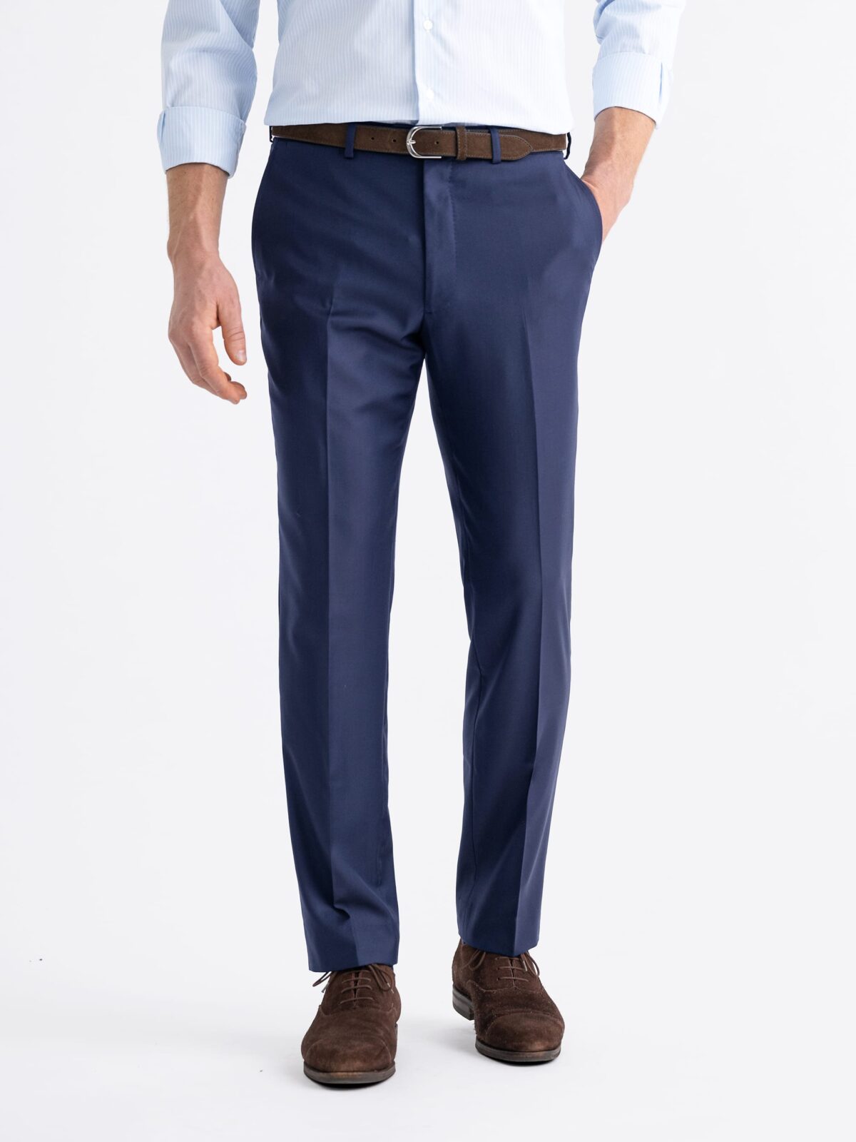 LORO PIANA Straight-Leg Pleated Cotton and Linen-Blend Trousers for Men