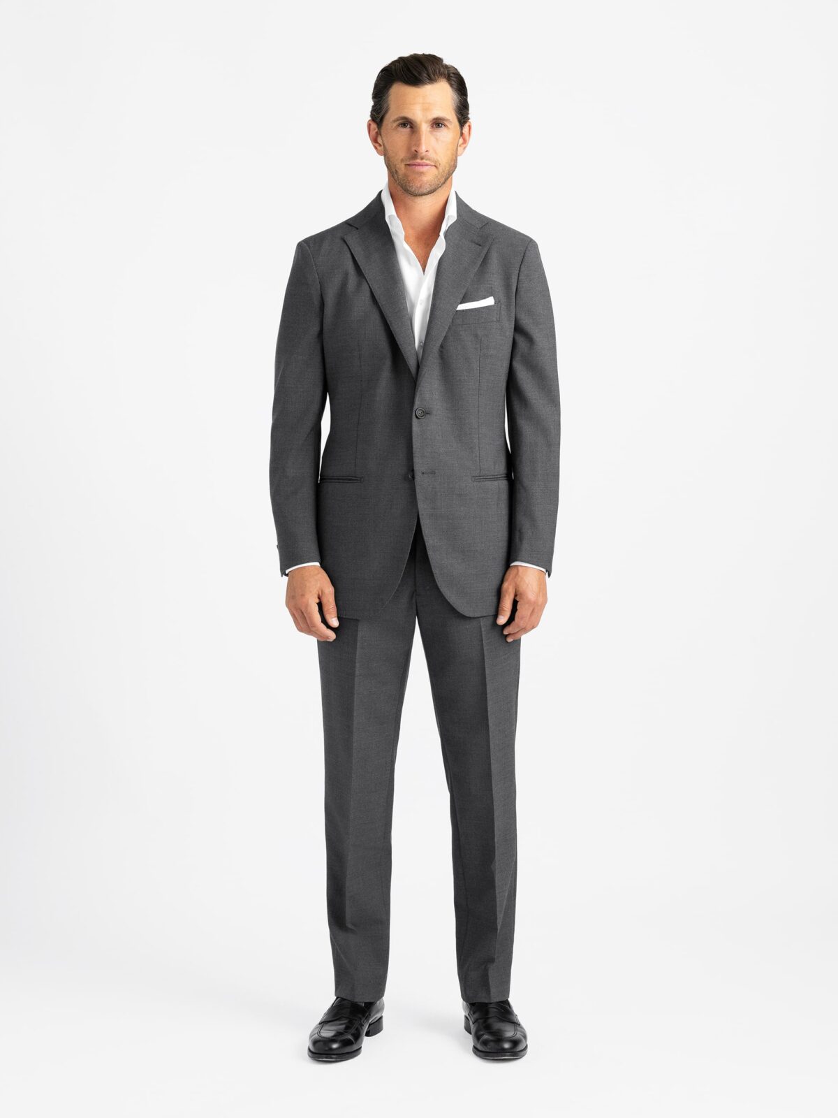 Dark Grey Traveler Suit Custom Fit Tailored Clothing