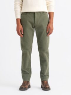 Biella Olive Stretch Moleskin 5-Pocket - Custom Fit Pants