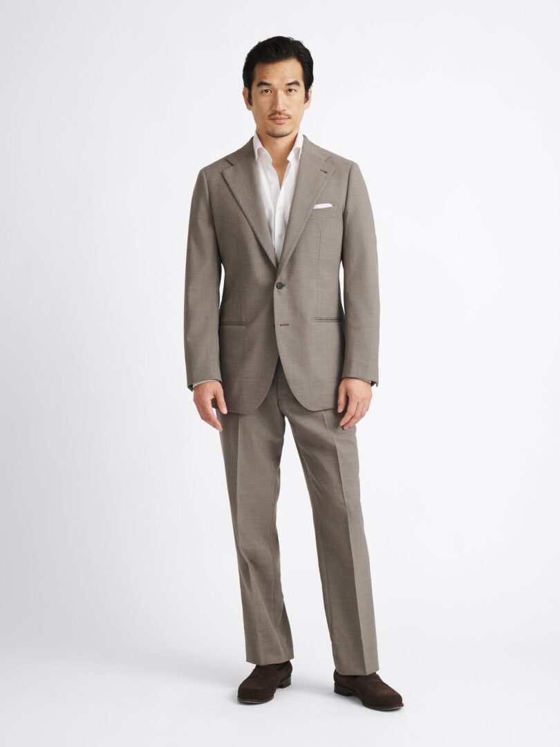Taupe 3-Ply Fresco Downing Suit Thumb Detail