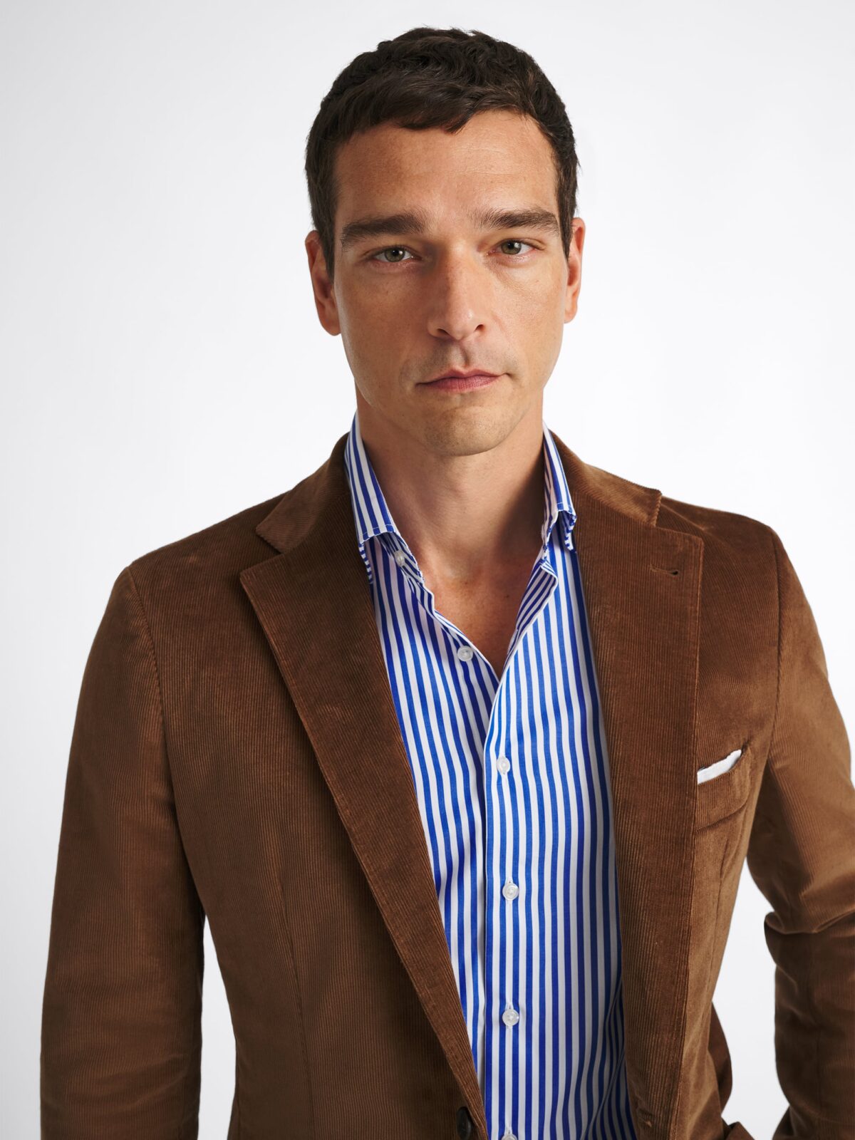 Duca Visconti Hazelnut Stretch Corduroy Waverly Suit