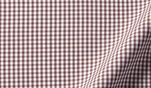 Shop Canclini Brown 120s Mini Gingham