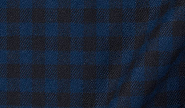 blue gingham flannel