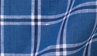 Shop Porto Slate Plaid Linen