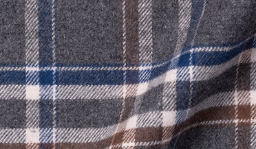 Shop Grey and Brown Plaid Flannel