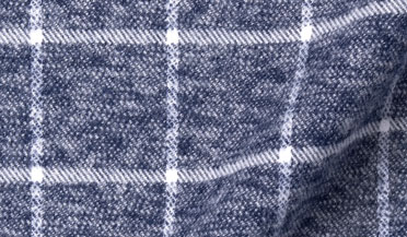 Fabric swatch of Slate Mouline Windowpane Flannel Fabric