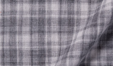 Shop Japanese Grey Plaid Double Cloth