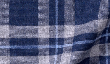 Shop Whistler Blue and Grey Large Plaid Flannel