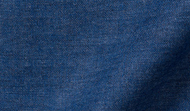 Fabric swatch of Japanese Slate Blue Chambray Fabric