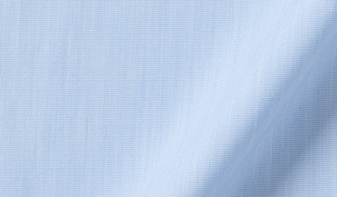 Fabric swatch of Albini Light Blue Stretch End-on-End Fabric