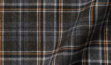 Shop Canclini Grey and Yellow Plaid Flannel