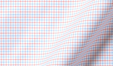 Shop Carmine 120s Coral and Blue Tattersall
