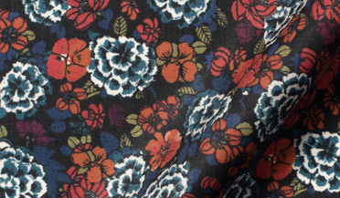 Albini Blue and Red Floral Print Tailor Made Shirt by Proper Cloth