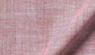Shop Albini Washed Red Slub Herringbone