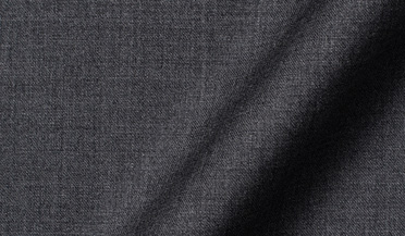 Fabric swatch of Reda Dark Grey Melange Merino Wool Fabric