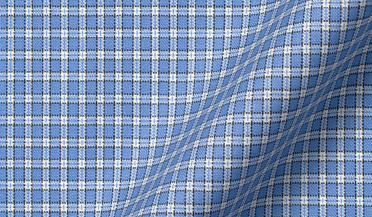 Shop Reda Blue Small Check Merino Wool