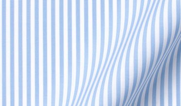 Stanton 120s Light Blue Bengal Stripe Fabric Sample