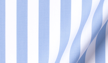 Stanton 120s Light Blue Wide Stripe Shirt